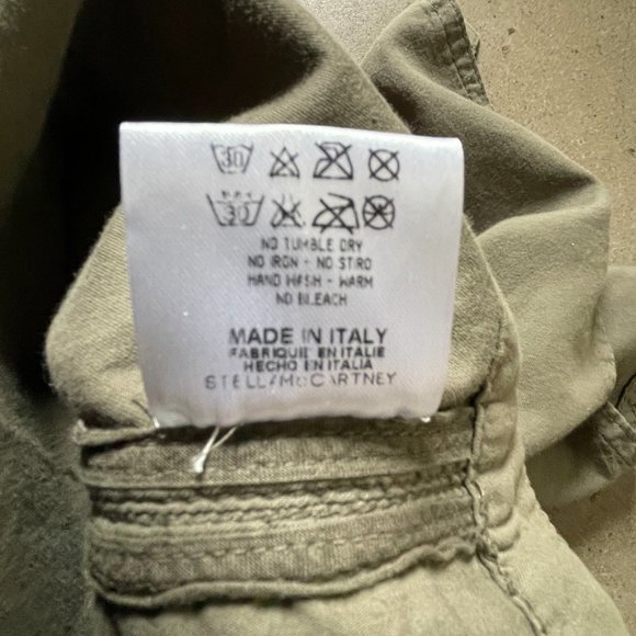 Stella McCartney khaki green mini skirt - Made in Italy-Sz. 12 - Picture 8 of 10